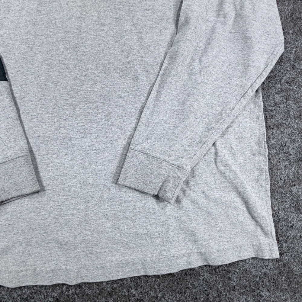 Carhartt Dearborn Long Sleeve T-Shirt Mens L Heather Gray Logo Original Fit - Picture 10 of 16
